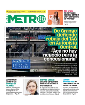 Cover of Publimetro Chile