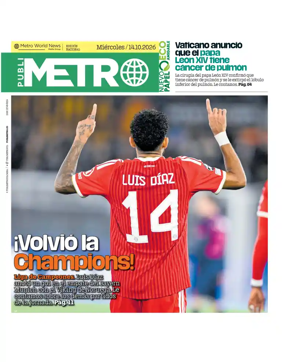 Cover of Publimetro Colombia
