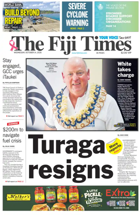 Cover of The Fiji Times