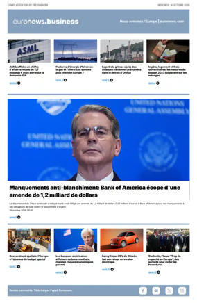 Cover of Euronews Business (French)