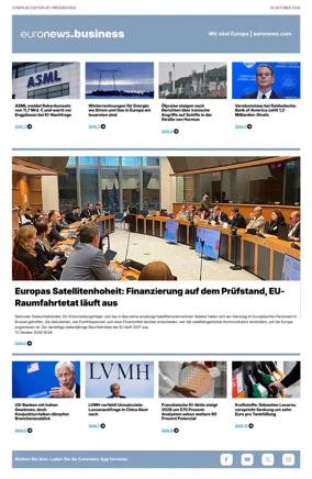 Cover of Euronews Business (German)