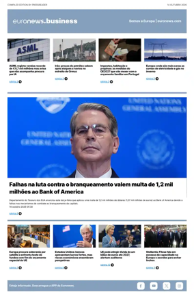 Cover of Euronews Business (Portuguese)