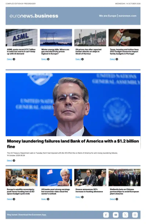 Cover of Euronews Business