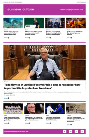 Cover of Euronews Culture and Sport Compiled Edition