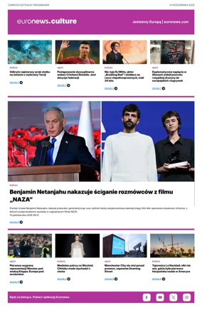 Cover of Euronews Culture and Sport (Polish)