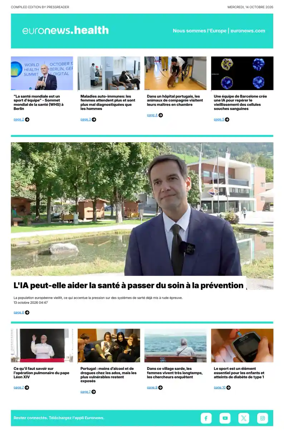 Cover of Euronews Health (French)