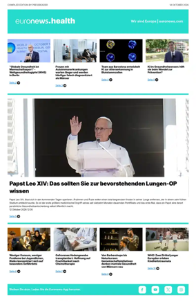 Cover of Euronews Health (German)