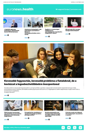 Cover of Euronews Health (Hungarian)