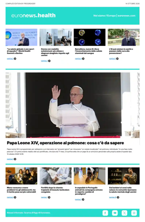 Cover of Euronews Health (Italian)