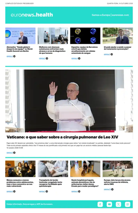 Cover of Euronews Health (Portuguese)