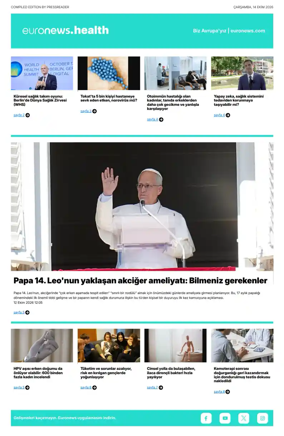 Cover of Euronews Health (Turkish) Compiled Edition