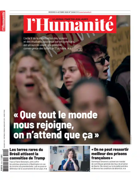 Cover of L'HUMANITE