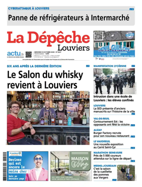 Cover of La Depeche Louviers