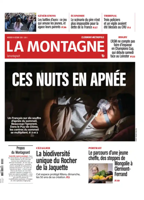 Cover of La Montagne (Clermont-Metropole)