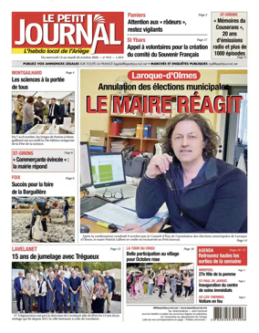 Cover of Le Petit Journal - L'hebdo local de l'Ariege