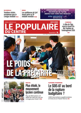 Cover of Le Populaire du Centre (Haute-Vienne)