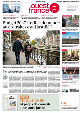 Cover of Ouest France (Challans / Saint-Gilles-Croix-de-Vie)