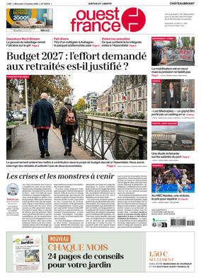 Cover of Ouest France (Chateaubriant)