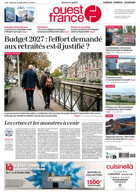 Cover of Ouest-France (Lannion / Paimpol / Guingamp)