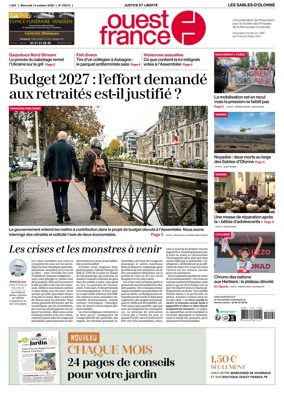 Cover of Ouest France (Les Sables-d'Olonne)