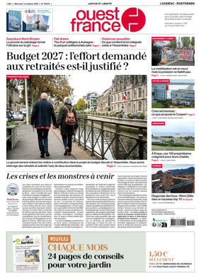 Cover of Ouest France (Loudeac / Rostrenen)