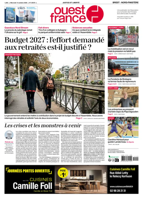 Cover of Ouest France (Nord-Finistere)
