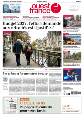 Cover of Ouest France (Pontivy)