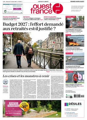 Cover of Ouest-France (Rennes Nord-Ouest)