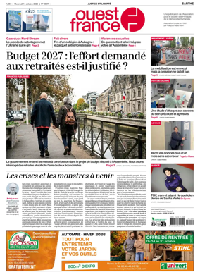 Cover of Ouest France (Sarthe)