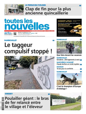 Cover of Toutes les Nouvelles (Rambouillet / Chevreuse)