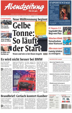 Cover of Abendzeitung Munchen