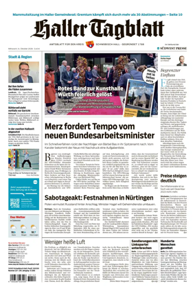 Cover of Haller Tagblatt