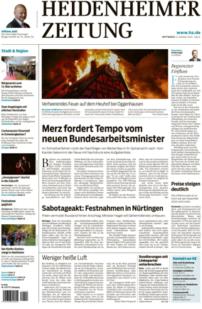Cover of Heidenheimer Zeitung