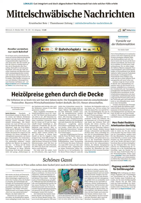 Cover of Mittelschwaebische Nachrichten