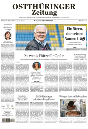 Cover of Ostthuringer Zeitung (Greiz)