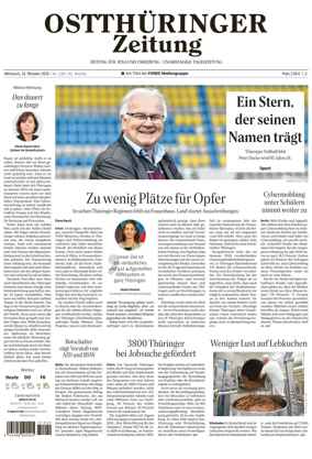 Cover of Ostthuringer Zeitung (Jena)