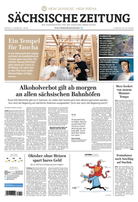 Cover of Sachsische Zeitung (Lobau-Zittau)