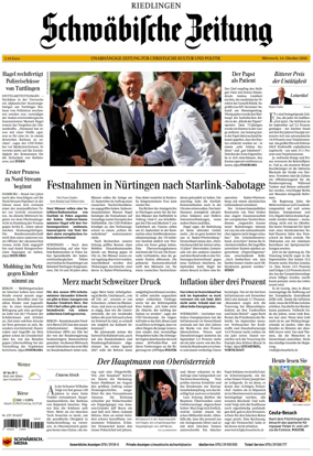 Cover of Schwabische Zeitung (Riedlingen)