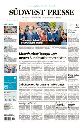Cover of Sudwest Presse