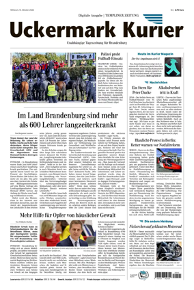Cover of Templiner Zeitung