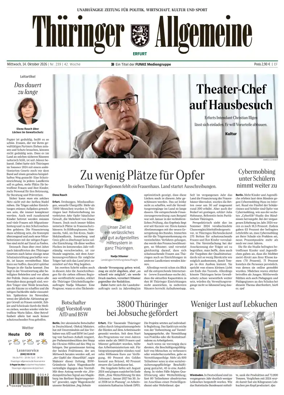Cover of Thuringer Allgemeine (Erfurt)