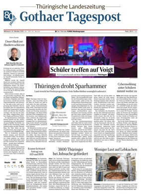 Cover of Thuringische Landeszeitung (Gotha)