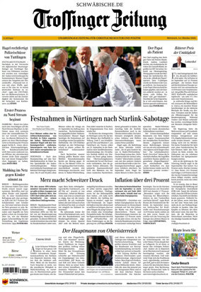 Cover of Trossinger Zeitung