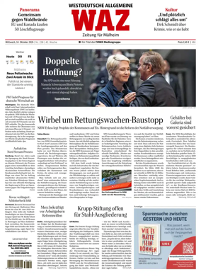 Cover of Westdeutsche Allgemeine Zeitung (Mulheim an der Ruhr)
