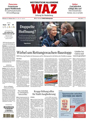 Cover of Westdeutsche Allgemeine Zeitung (Velbert)