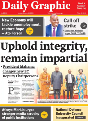Cover of Daily Graphic