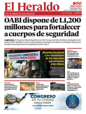 Cover of Diario El Heraldo
