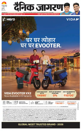 Cover of Dainik Jagran Delhi