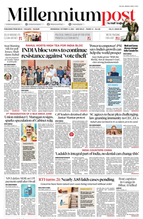 Cover of Millennium Post