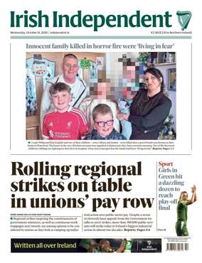 Cover of Irish Independent
